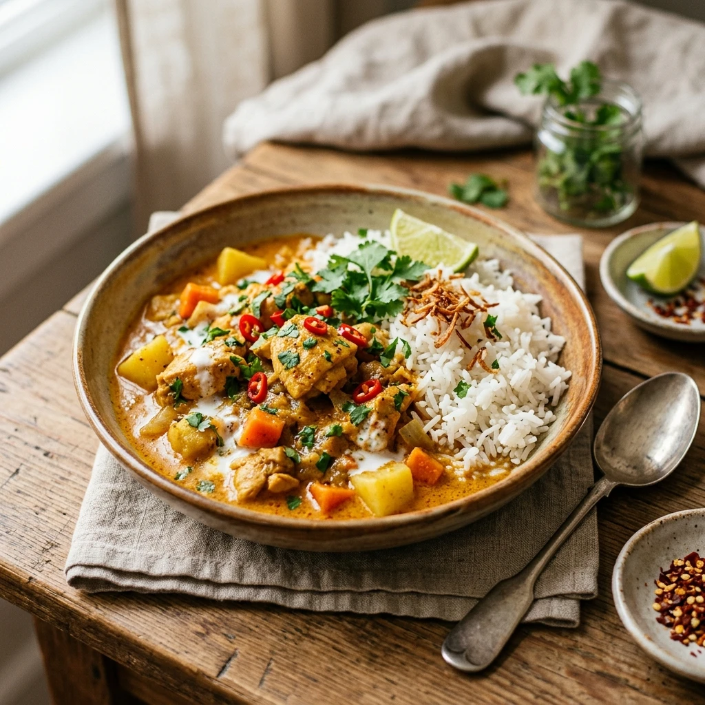 Budget Chicken Curry With Rice Under $3 Per Serving Easy
