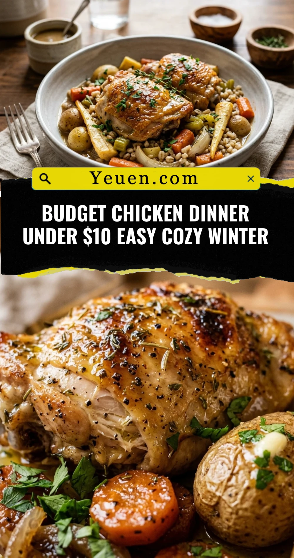 Budget Chicken Dinner Under $10 Easy Cozy Winter