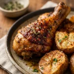 Budget Chicken Drumsticks With Roasted Potatoes Under $10