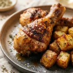 Budget Chicken Drumsticks With Roasted Potatoes Under $10