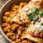 Budget Chicken Enchiladas With Rice Under $10 Family
