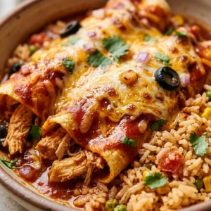 Budget Chicken Enchiladas With Rice Under $10 Family