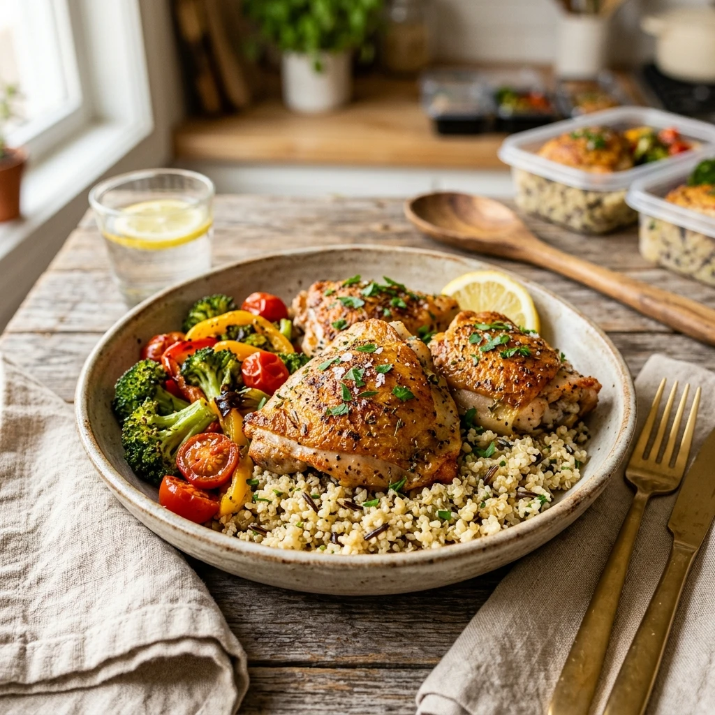 Budget Chicken Thigh Meal Prep Under $3 Per Serving No Fail