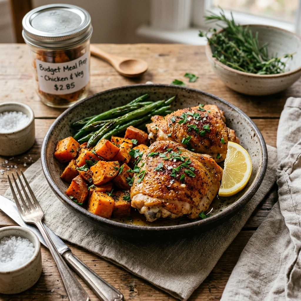 Budget Chicken Thigh Meal Prep Under $3 Per Serving No Fail