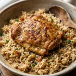 Budget Chicken Thigh Rice One Pot Easy Fluffy Family Under $10
