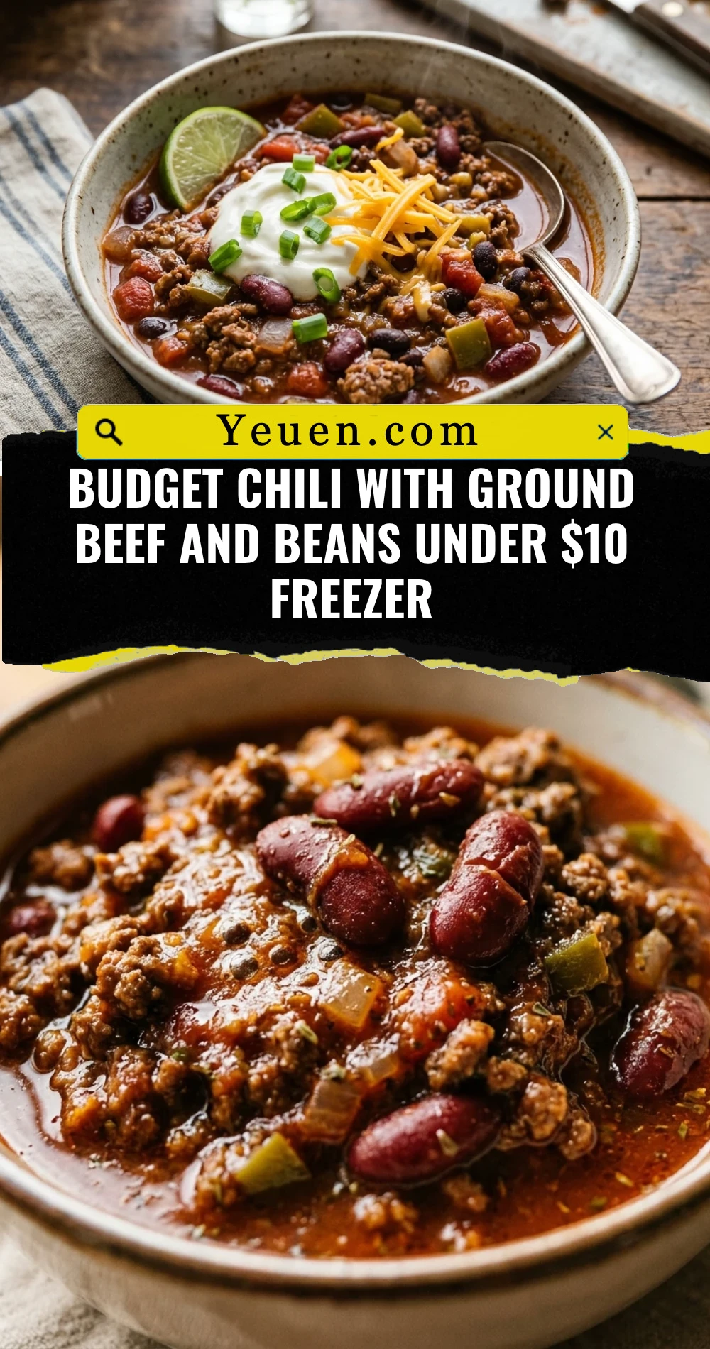 Budget Chili With Ground Beef And Beans Under $10 Freezer