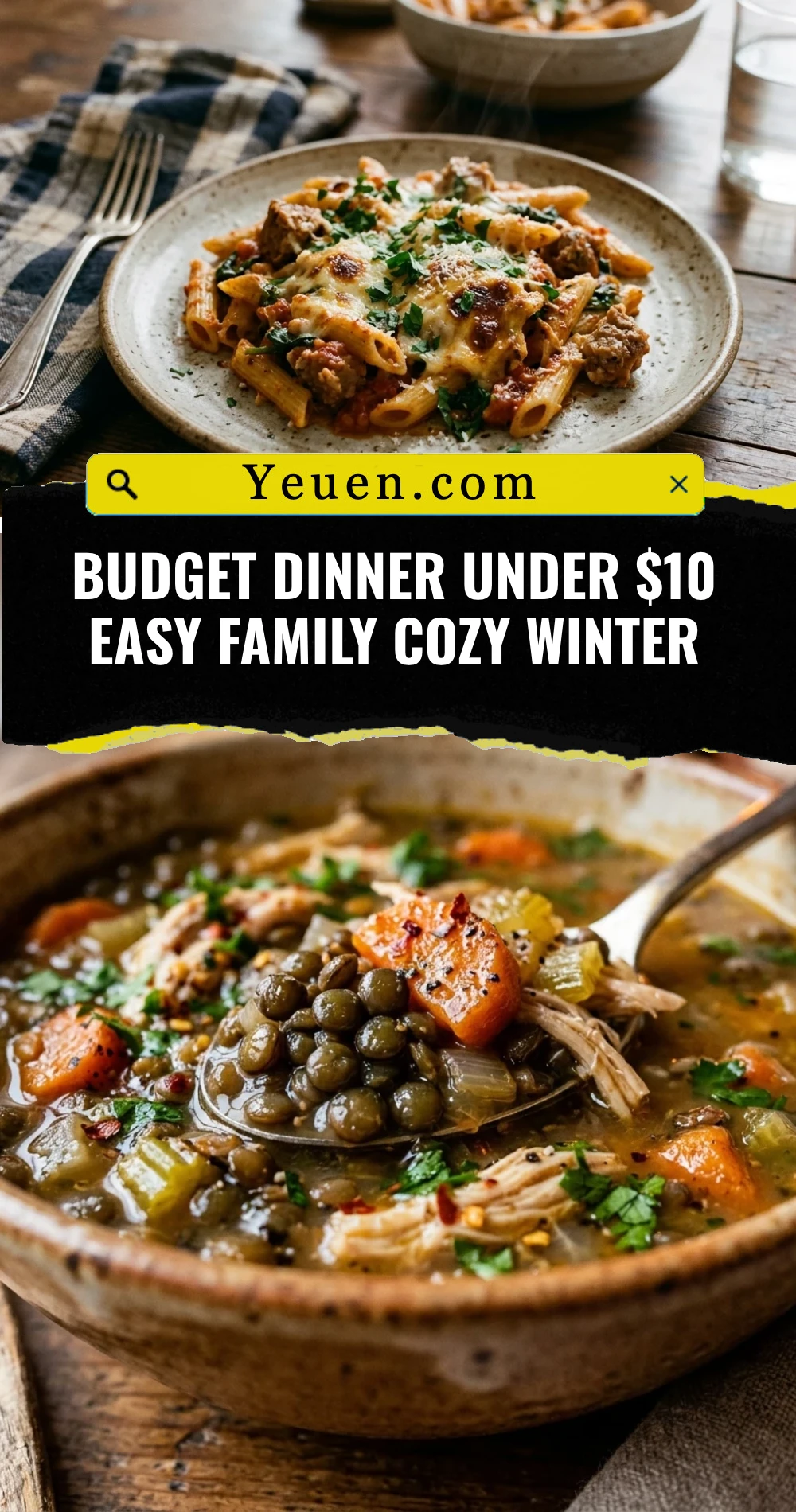 Budget Dinner Under $10 Easy Family Cozy Winter