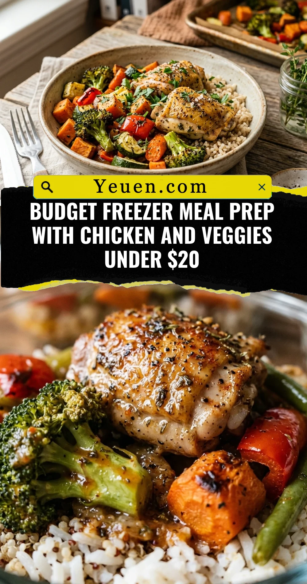 Budget Freezer Meal Prep With Chicken And Veggies Under $20