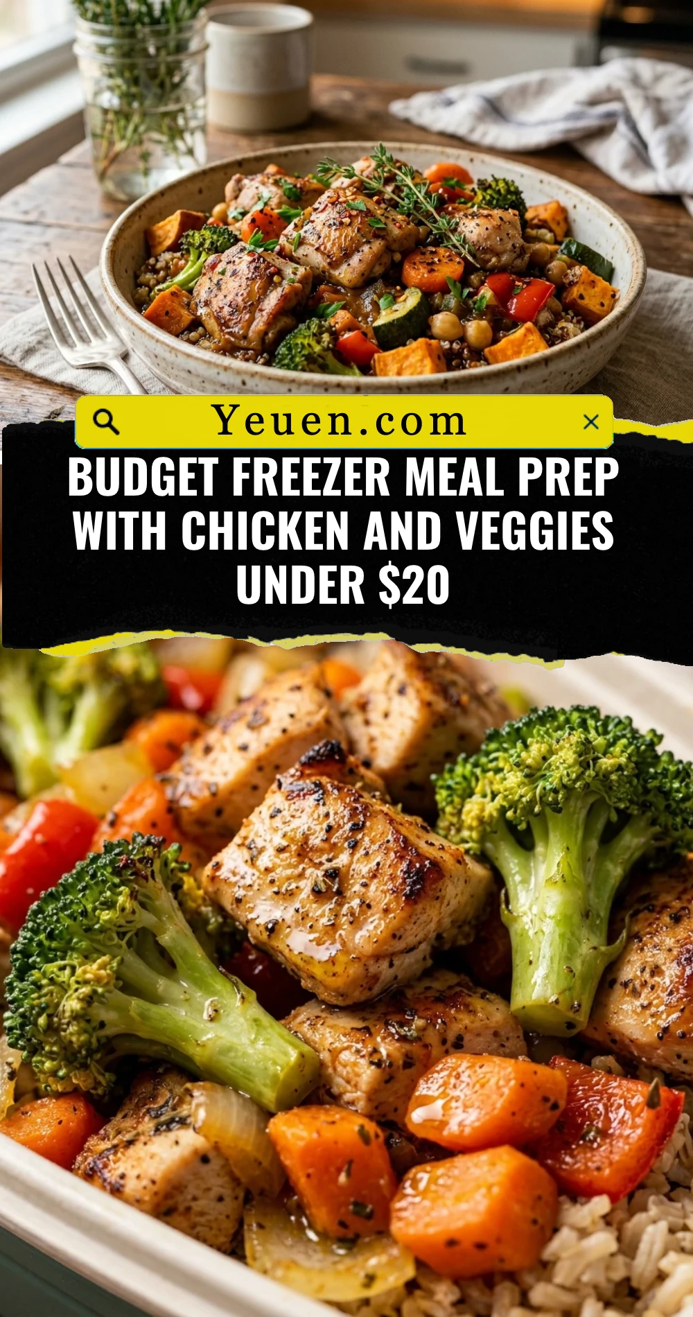 Budget Freezer Meal Prep With Chicken And Veggies Under $20