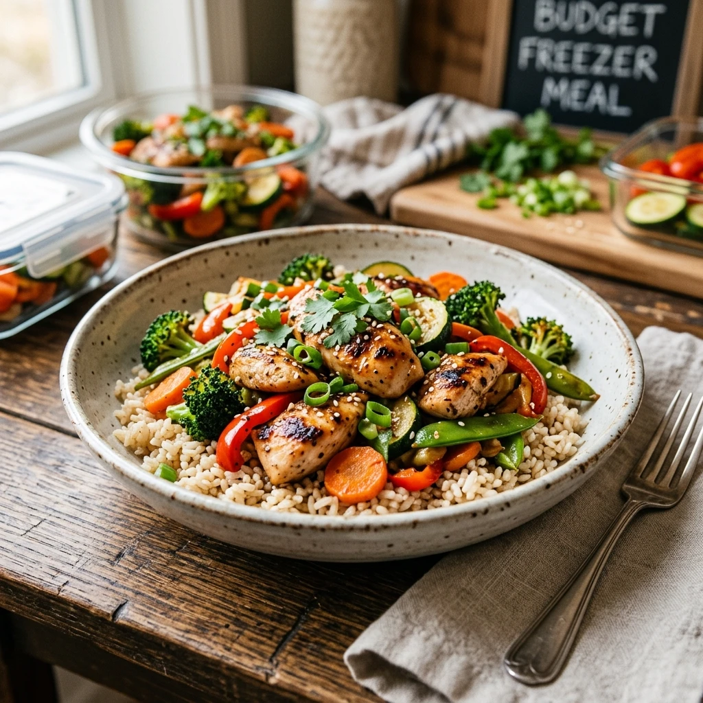 Budget Freezer Meal Prep With Chicken And Veggies Under $20