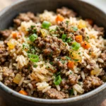 Budget Ground Beef And Rice One Pot Easy Fluffy Family Under $10