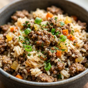 Budget Ground Beef And Rice One Pot Easy Fluffy Family Under $10