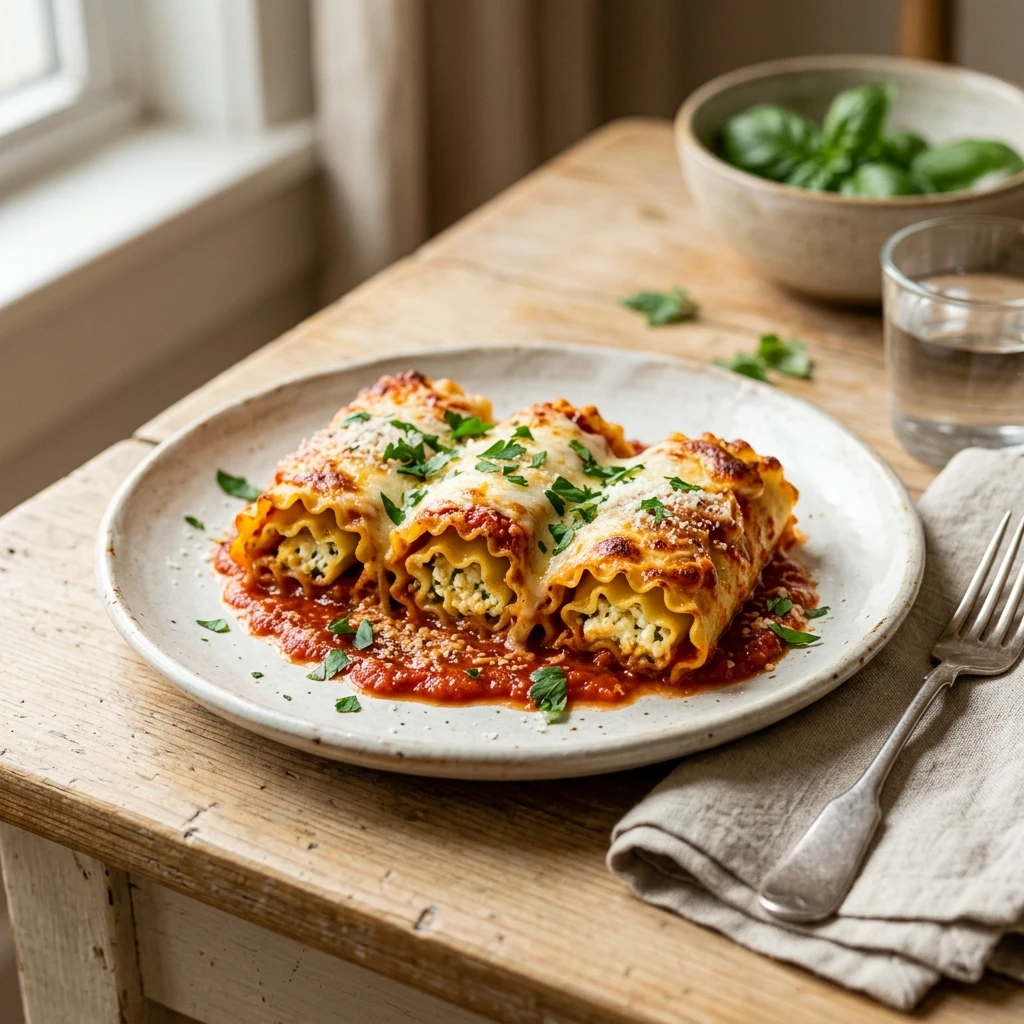 Budget Lasagna Roll Ups With Cottage Cheese Under $2