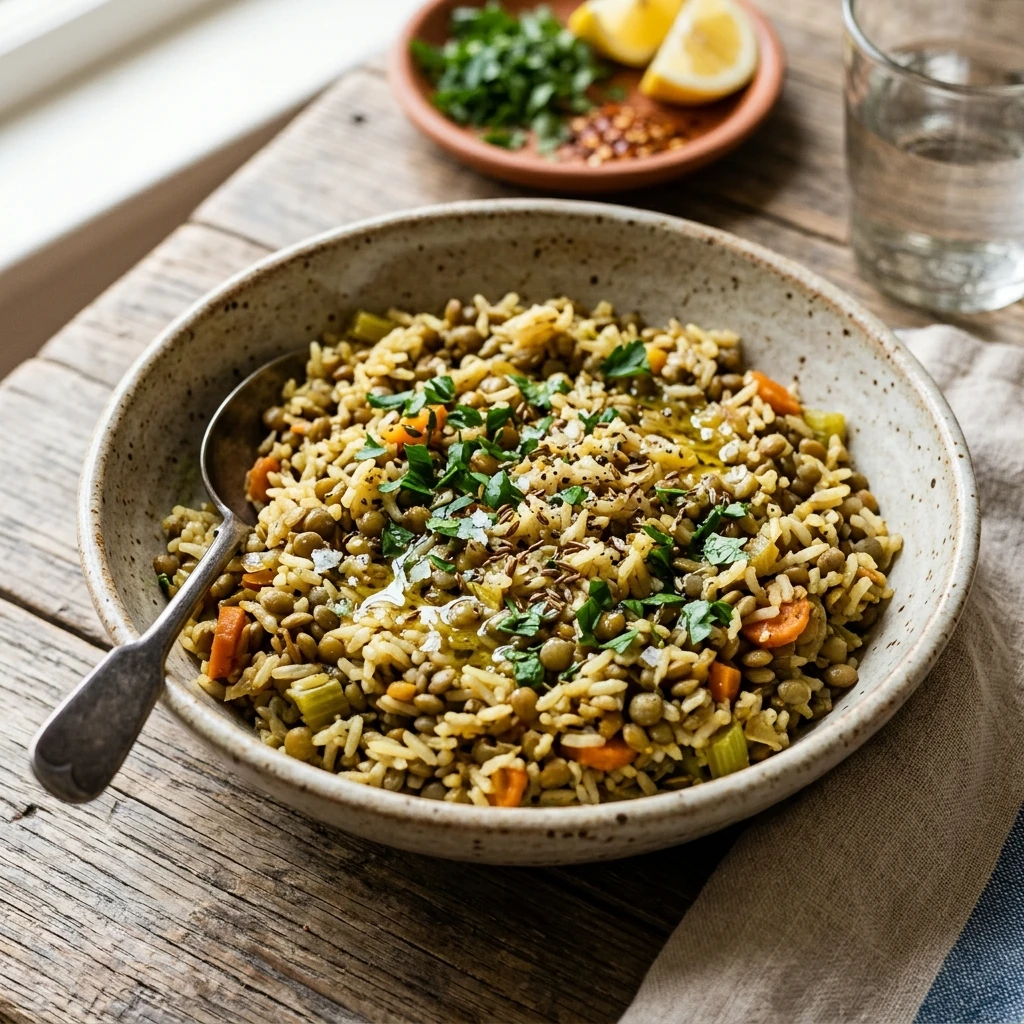 Budget Lentil And Rice One Pot Easy Fluffy Family Under $10