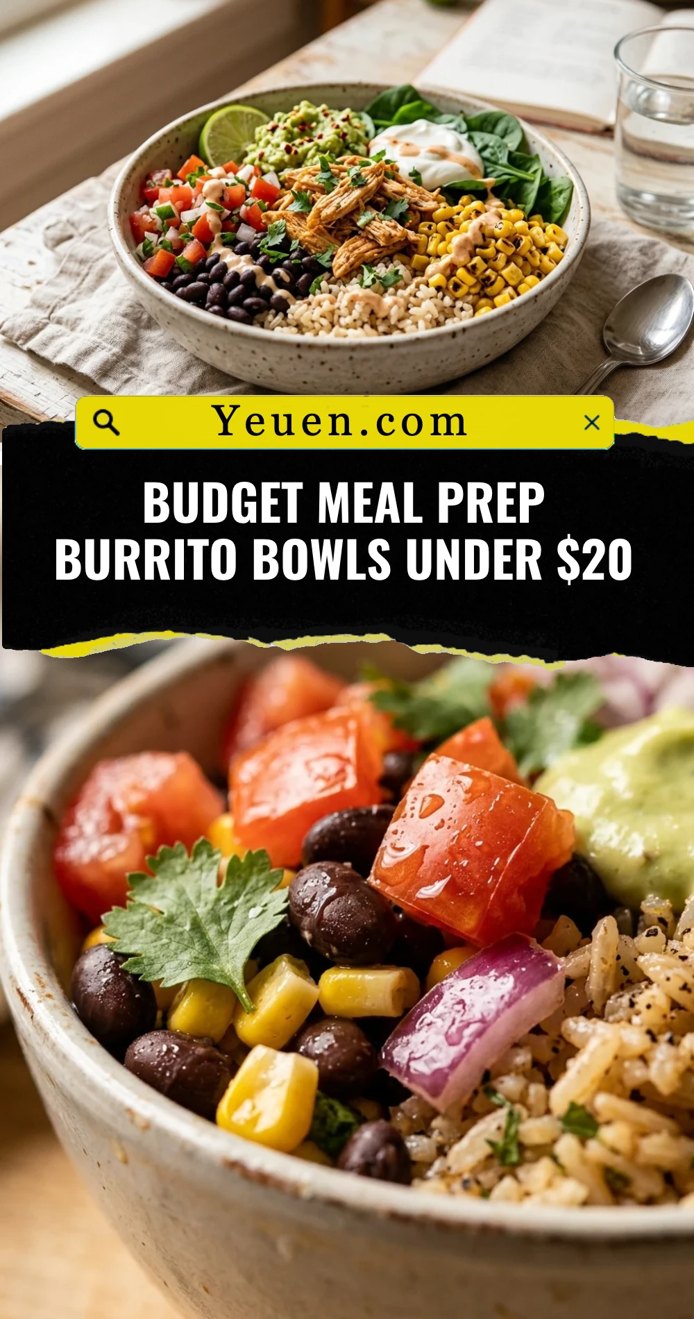 Budget Meal Prep Burrito Bowls Under $20