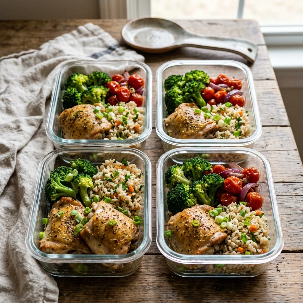 Budget Meal Prep Chicken and Rice Under $20
