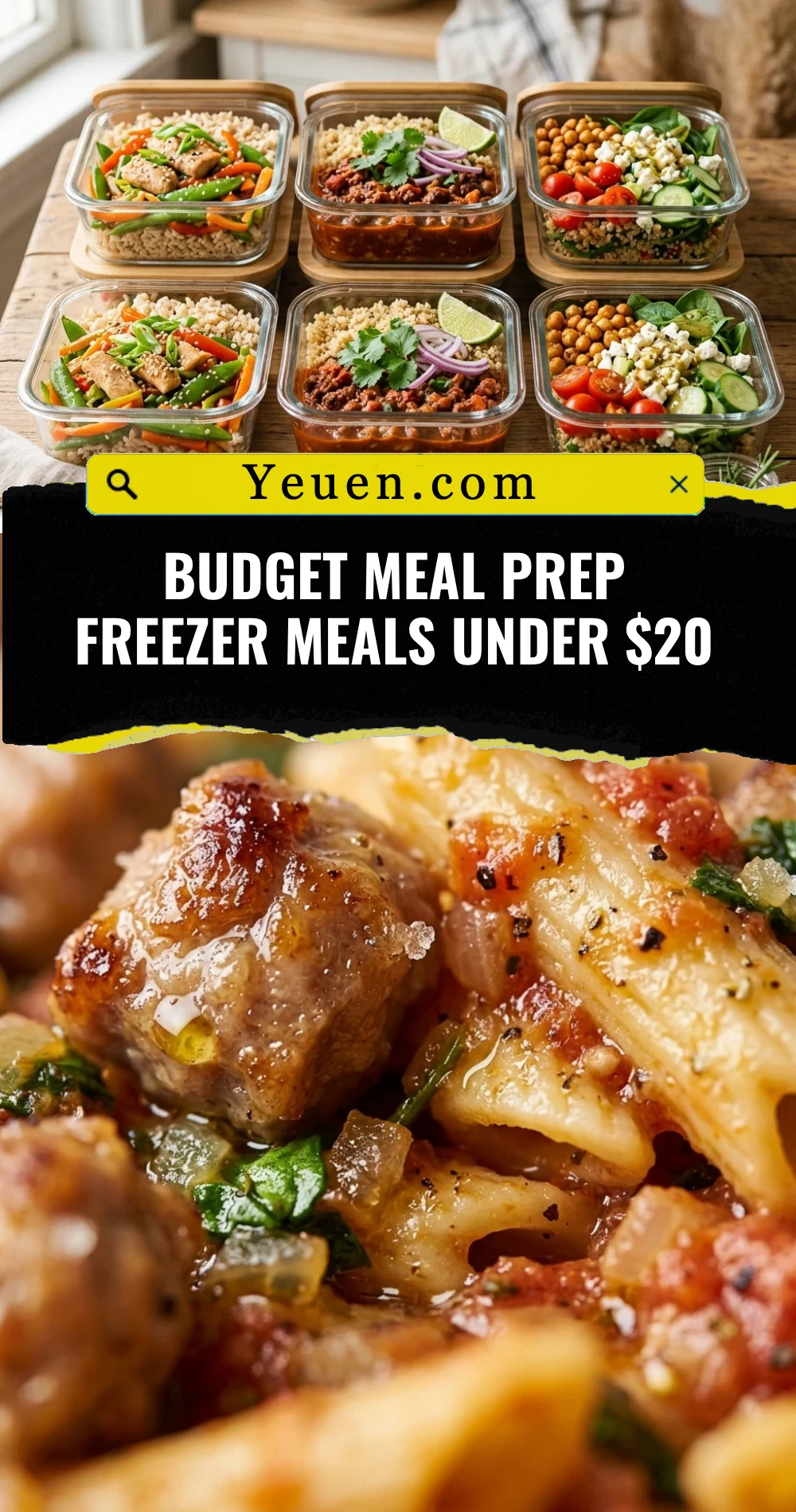 Budget Meal Prep Freezer Meals Under $20