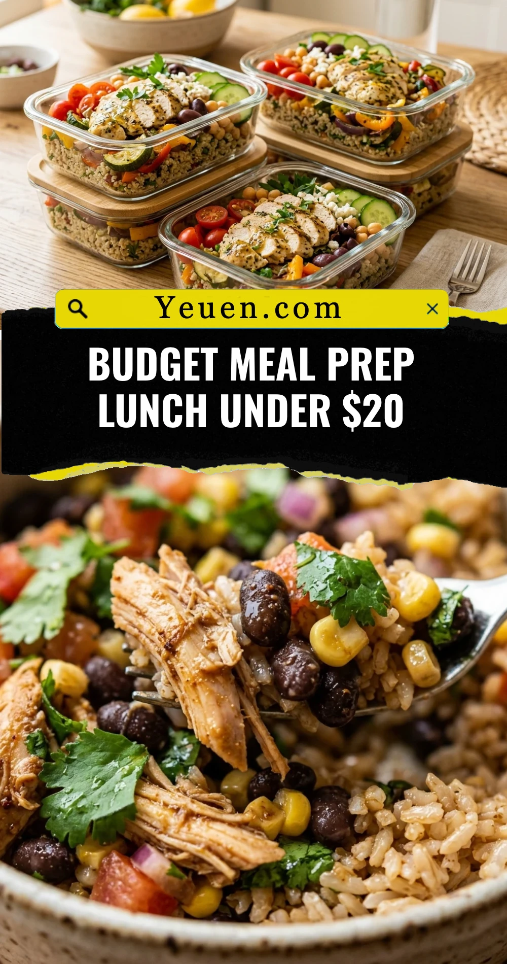 Budget Meal Prep Lunch Under $20