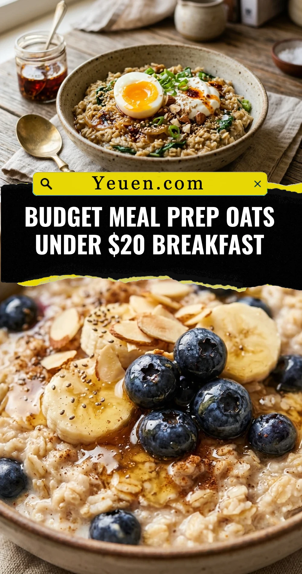 Budget Meal Prep Oats Under $20 Breakfast