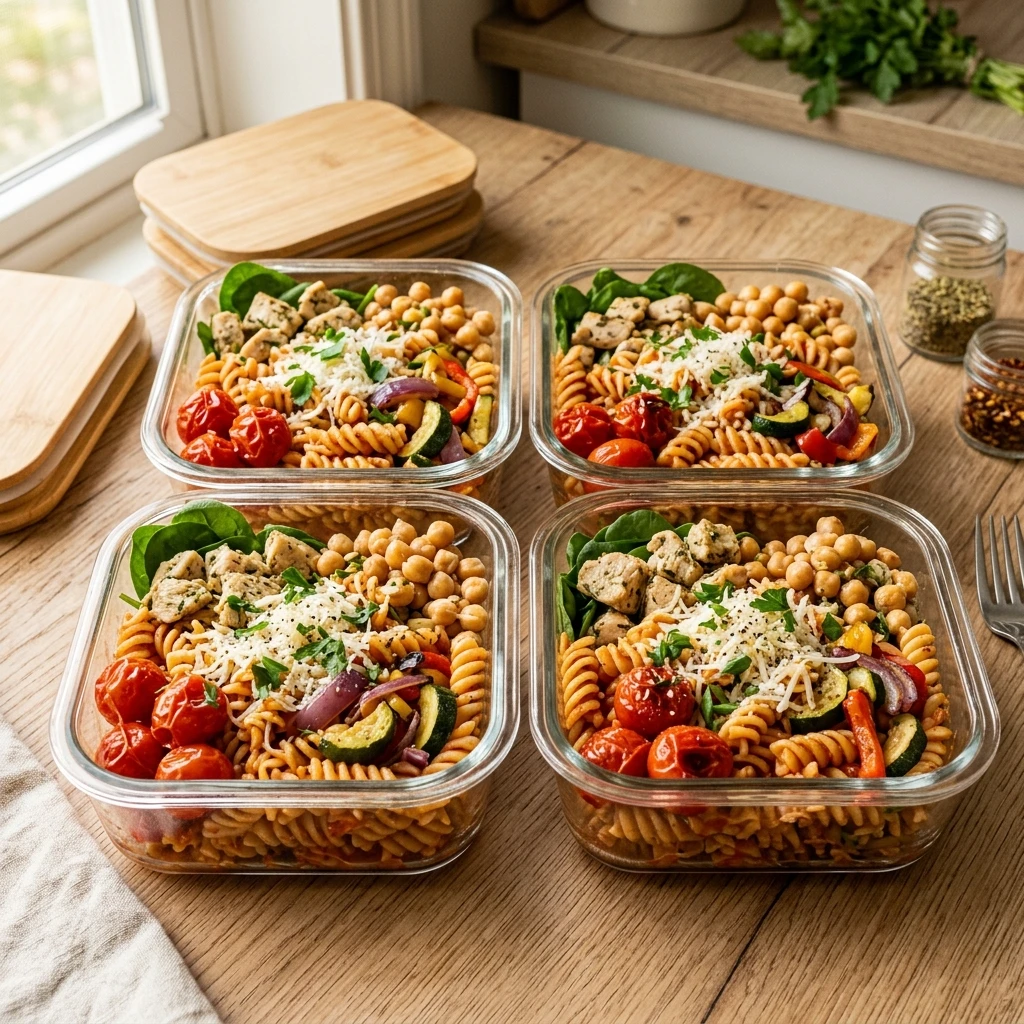 Budget Meal Prep Pasta Bowls Under $2 Per Serving
