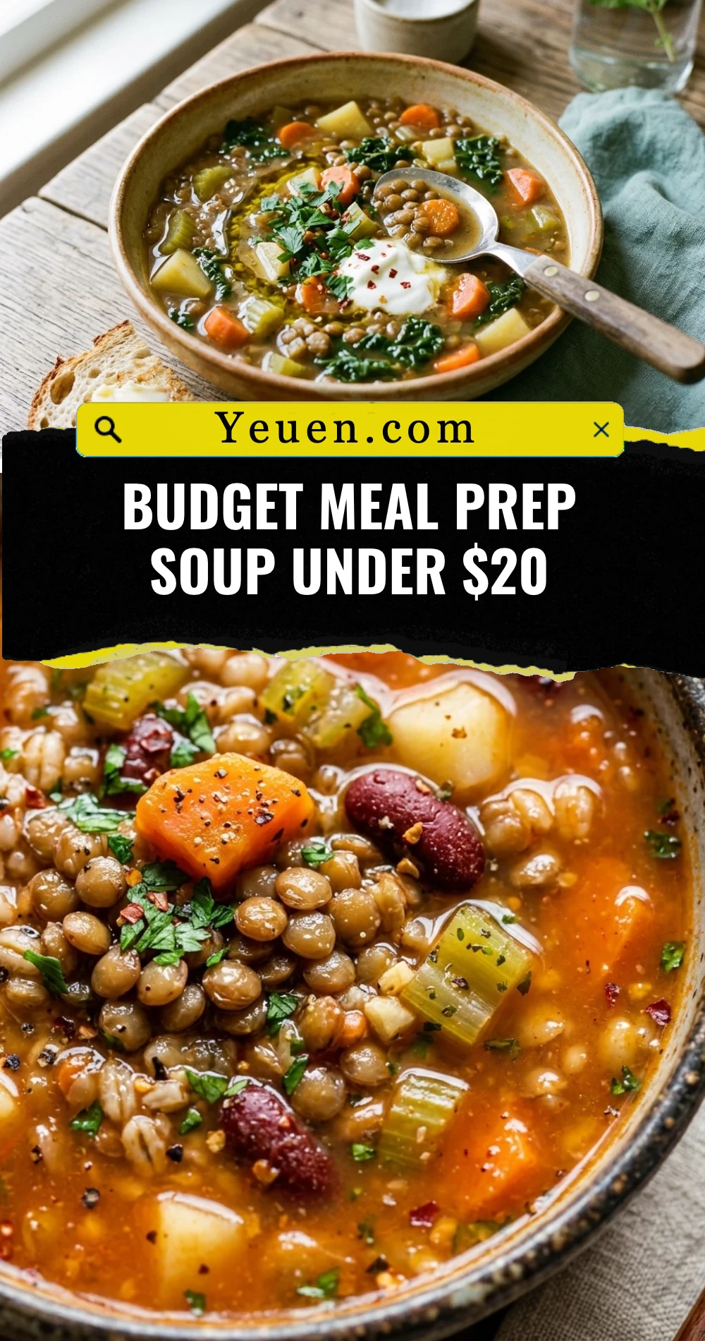 Budget Meal Prep Soup Under $20