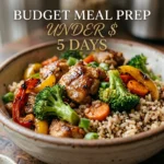 Budget Meal Prep Under $20 5 Days
