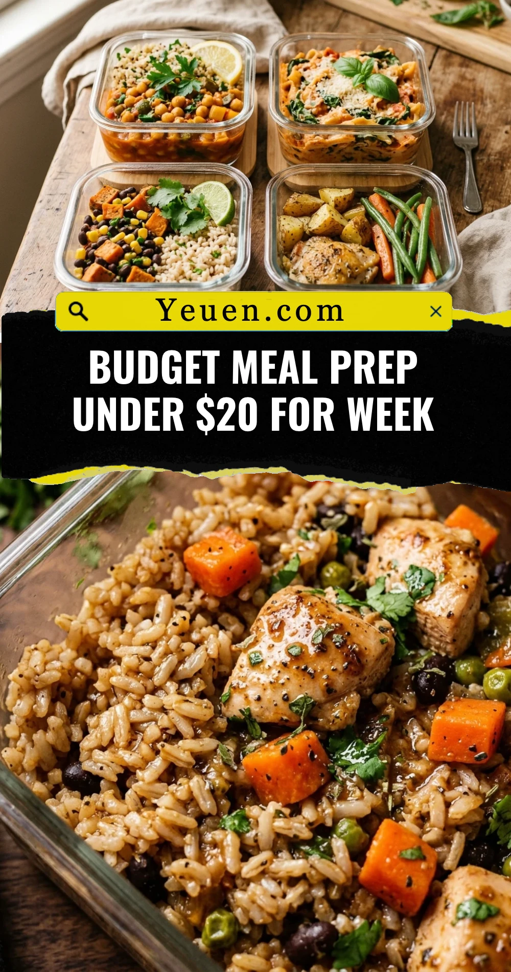 Budget Meal Prep Under $20 For Week