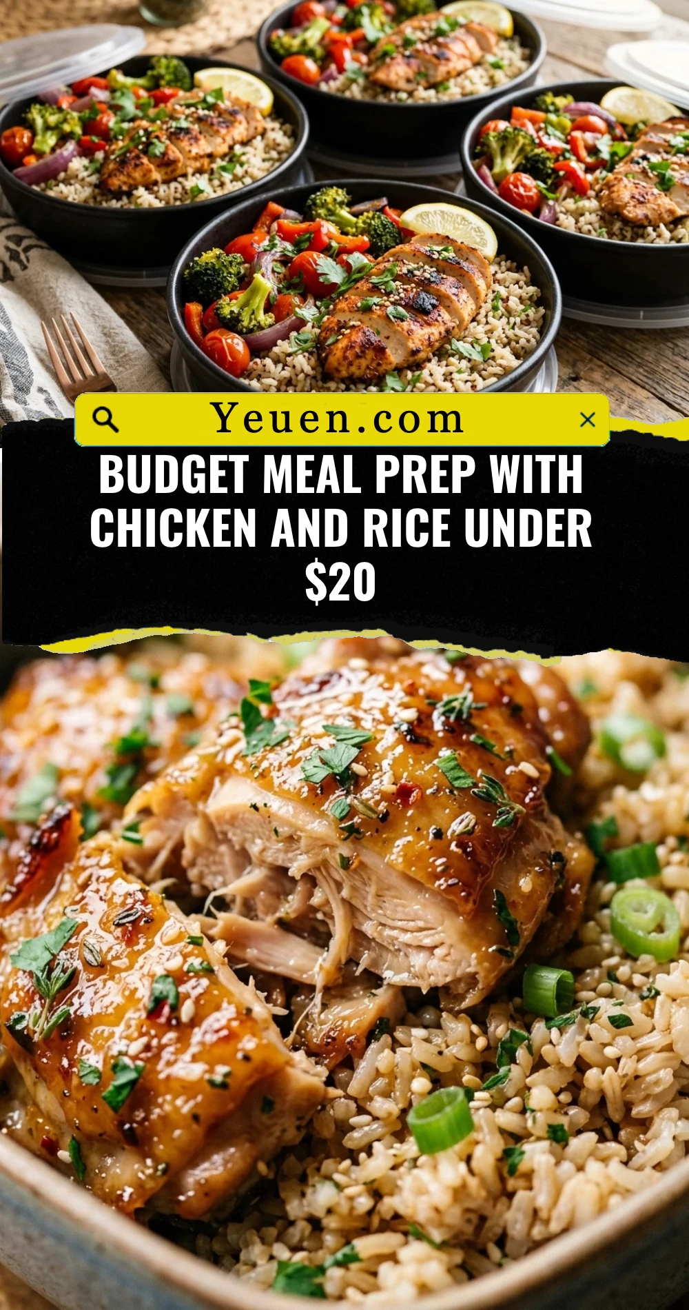 Budget Meal Prep With Chicken And Rice Under $20