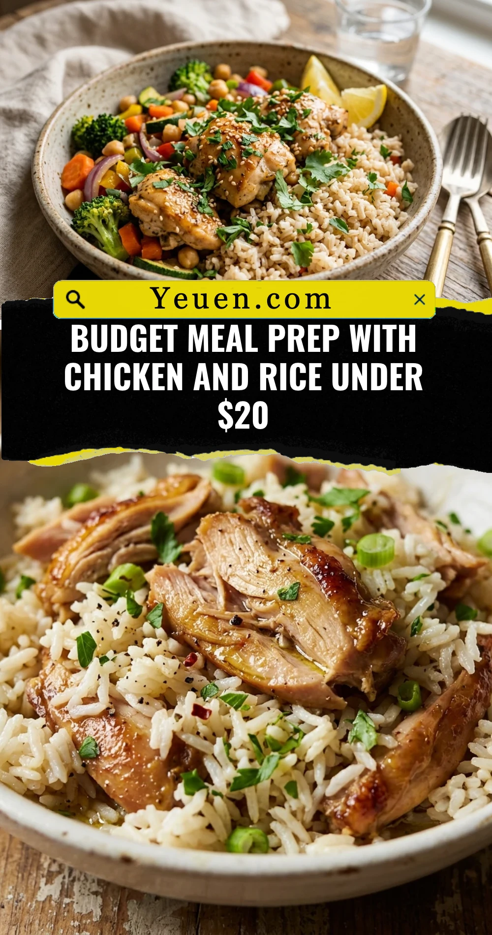 Budget Meal Prep With Chicken And Rice Under $20