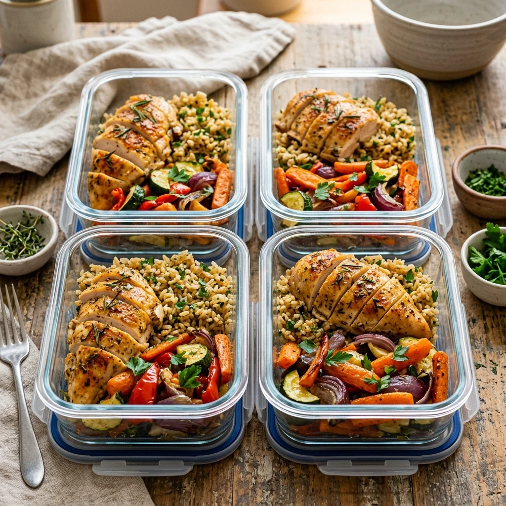 Budget Meal Prep With Chicken And Rice Under $20