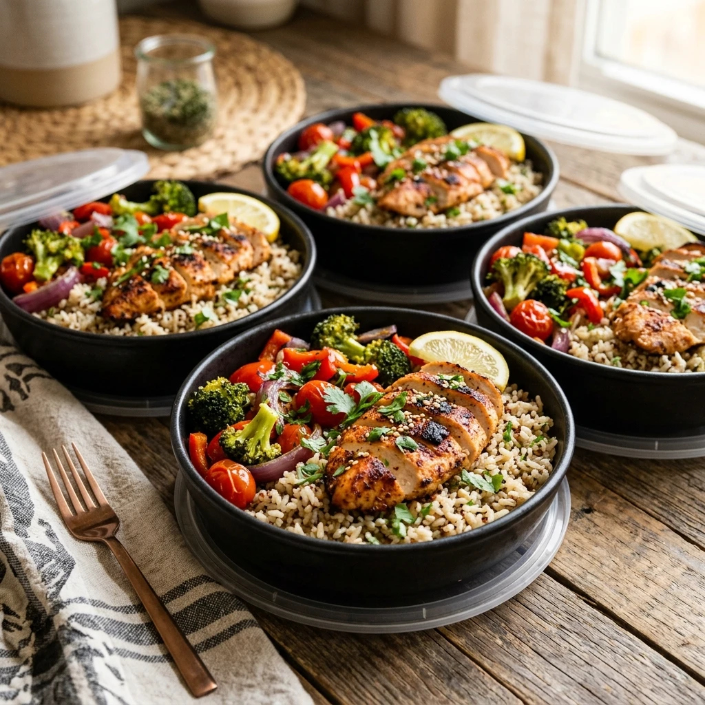 Budget Meal Prep With Chicken And Rice Under $20