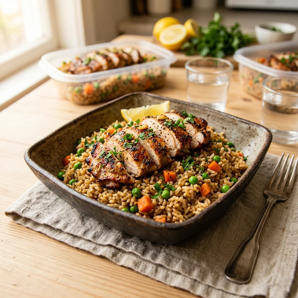 Budget Meal Prep With Chicken And Rice Under $20