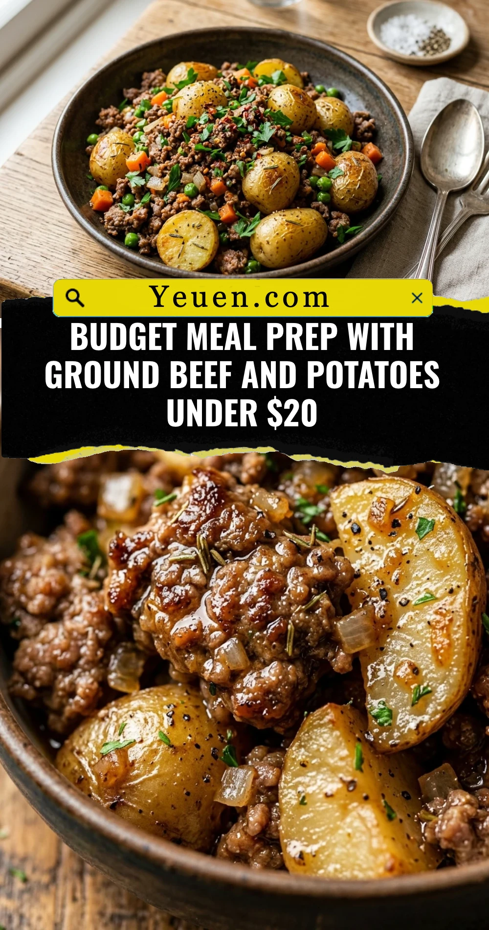 Budget Meal Prep With Ground Beef And Potatoes Under $20