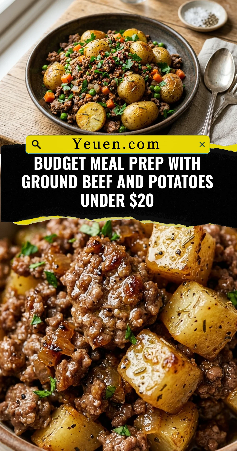 Budget Meal Prep With Ground Beef And Potatoes Under $20