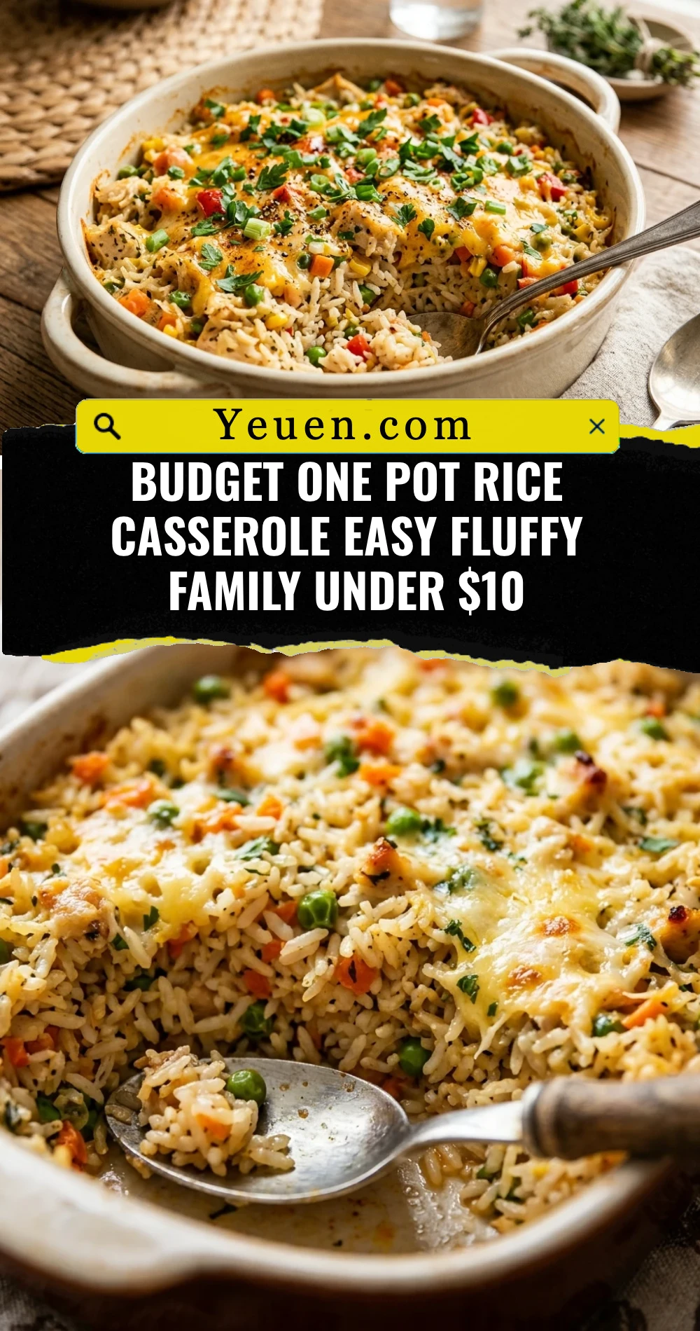 Budget One Pot Rice Casserole Easy Fluffy Family Under $10