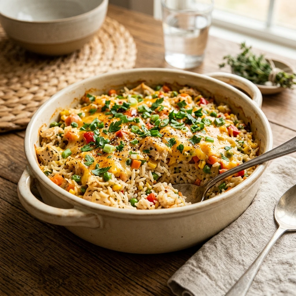 Budget One Pot Rice Casserole Easy Fluffy Family Under $10