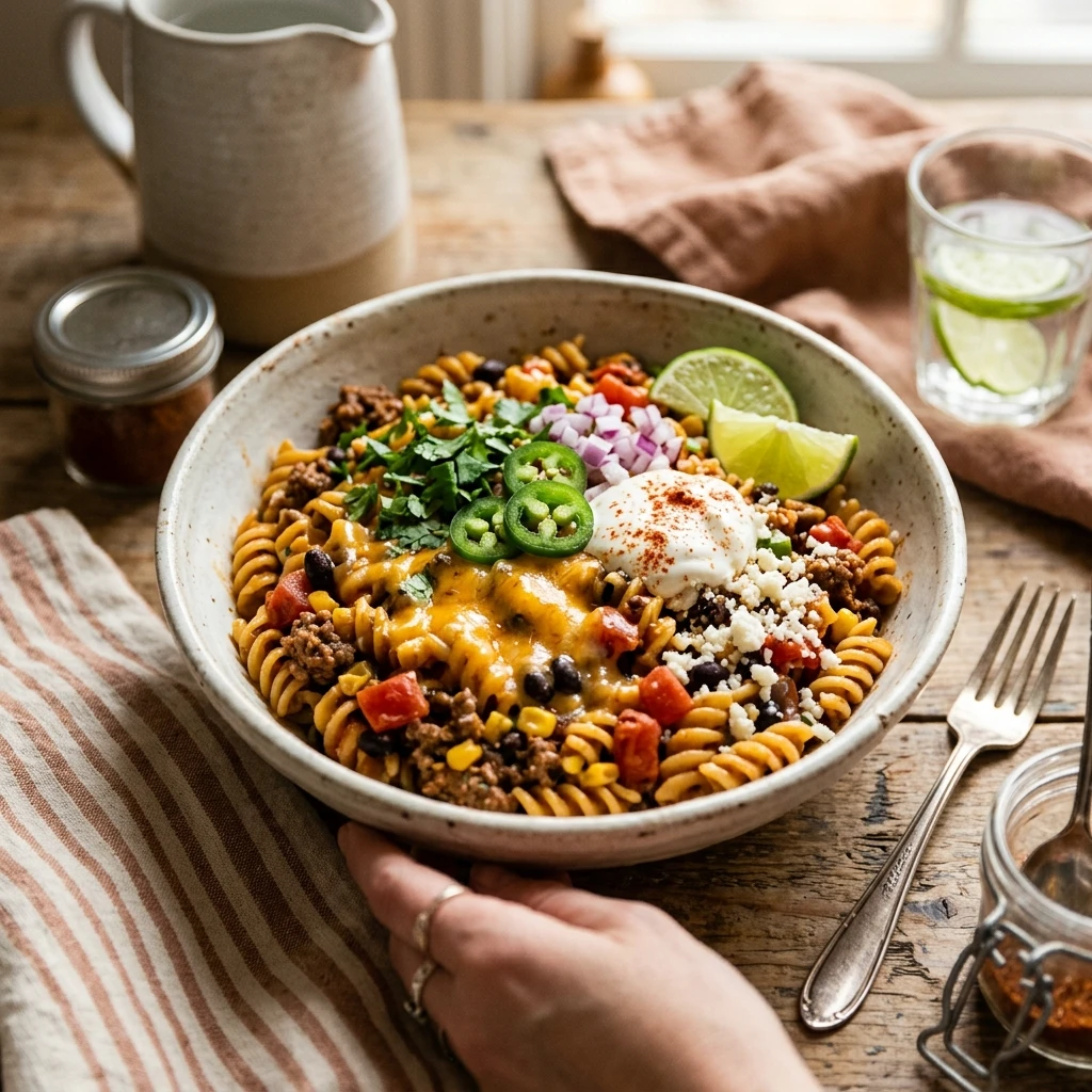Budget One Pot Taco Pasta Under $2 Per Serving Family