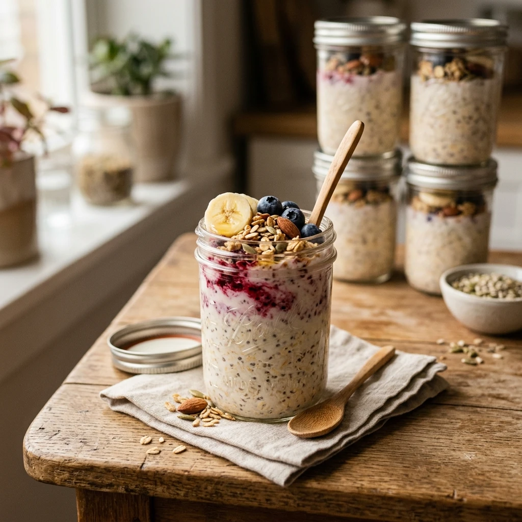 Budget Overnight Oats Meal Prep Under $5 For Week