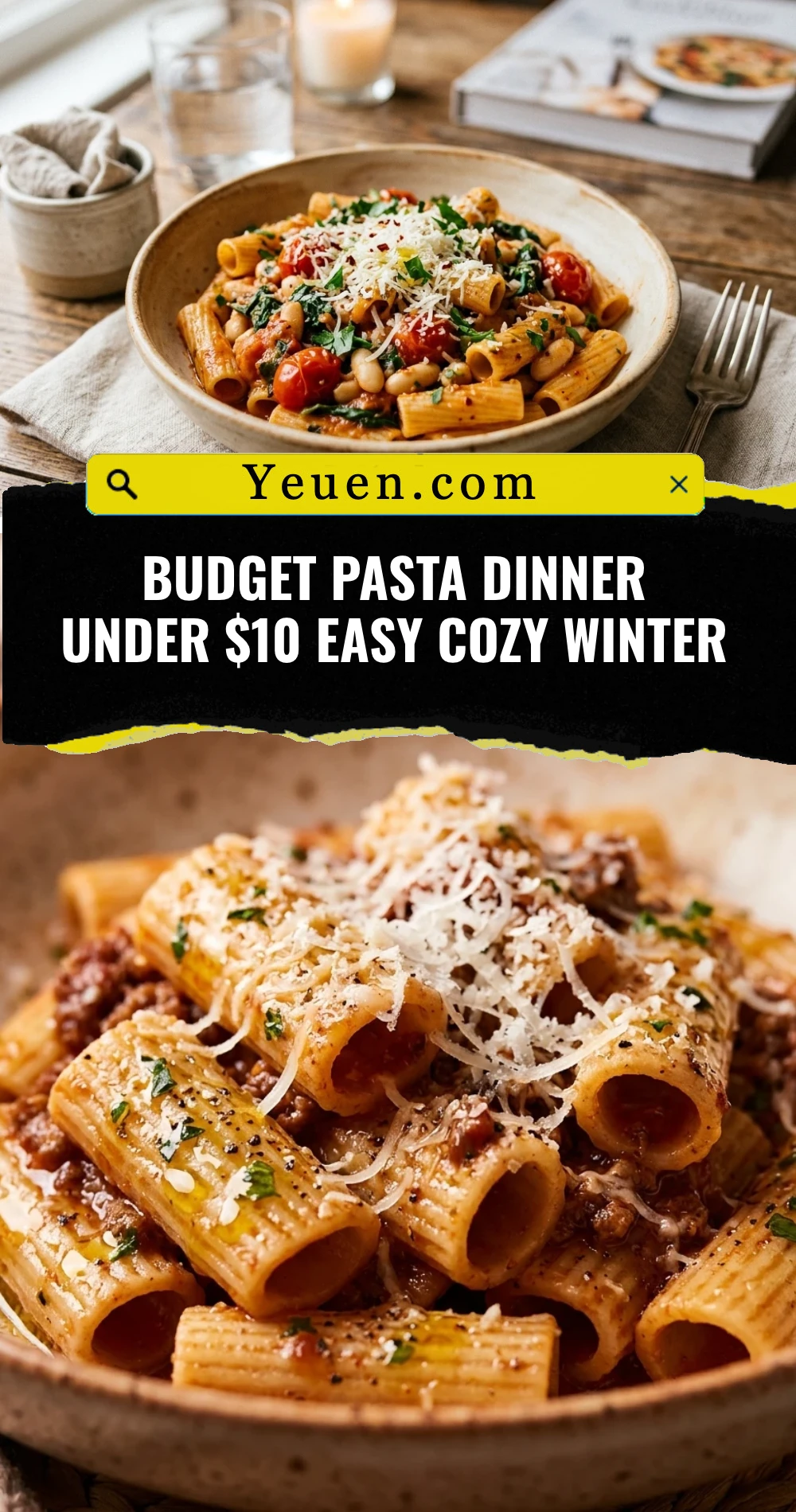 Budget Pasta Dinner Under $10 Easy Cozy Winter