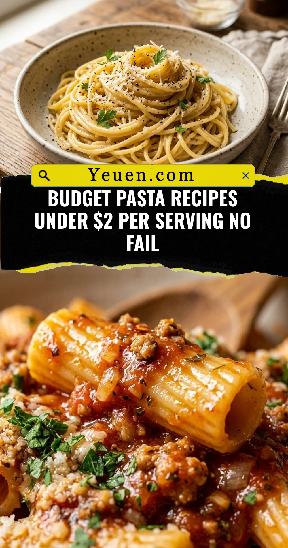 Budget Pasta Recipes Under $2 Per Serving No Fail