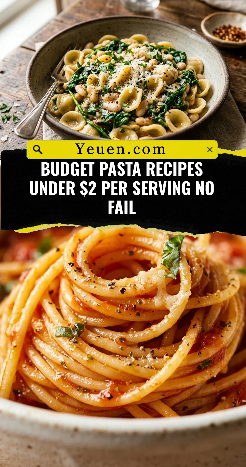 Budget Pasta Recipes Under $2 Per Serving No Fail
