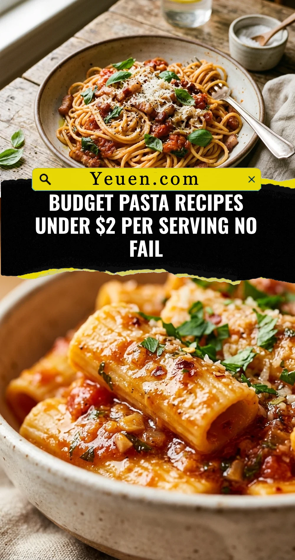 Budget Pasta Recipes Under $2 Per Serving No Fail