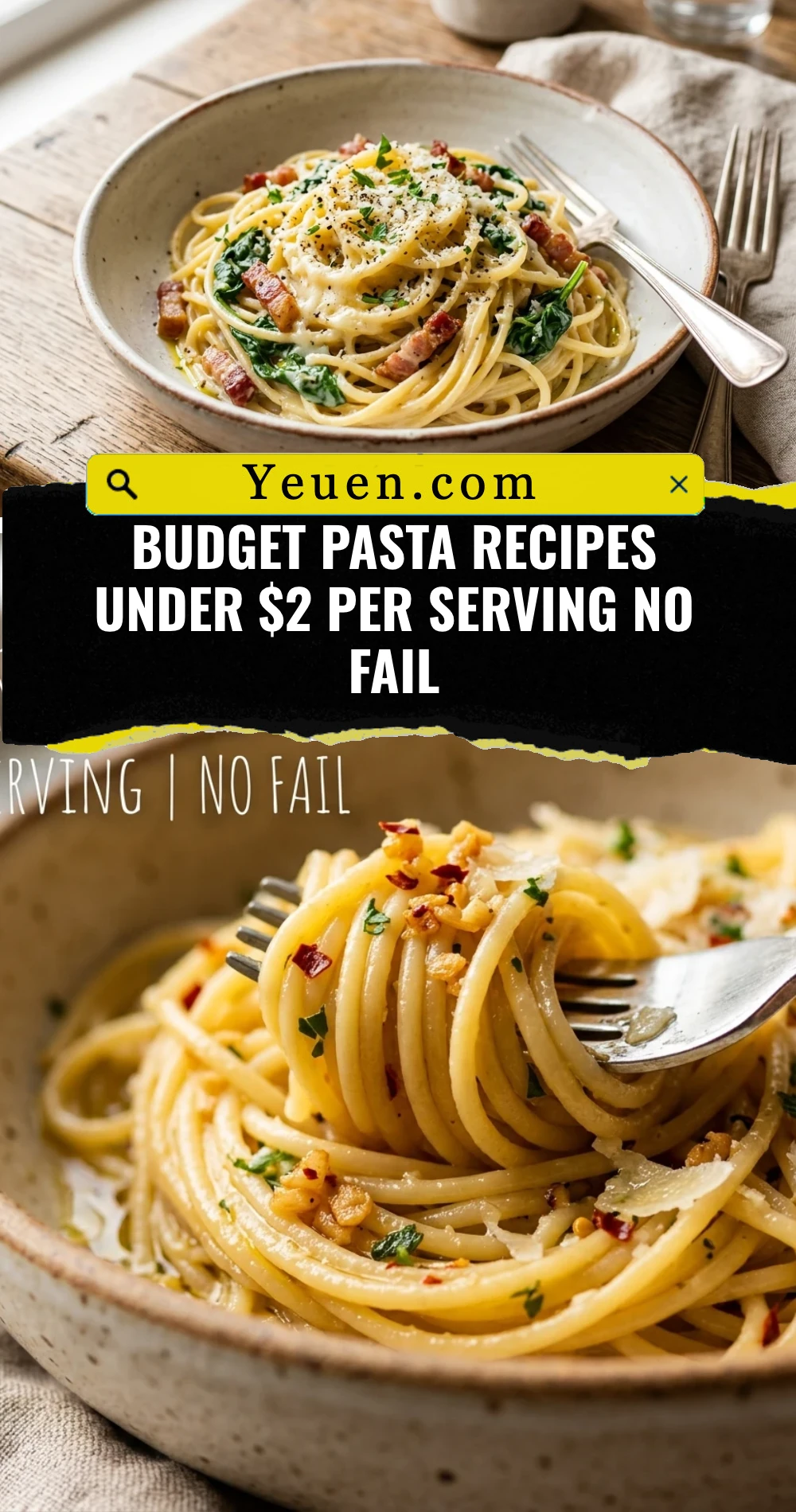 Budget Pasta Recipes Under $2 Per Serving No Fail