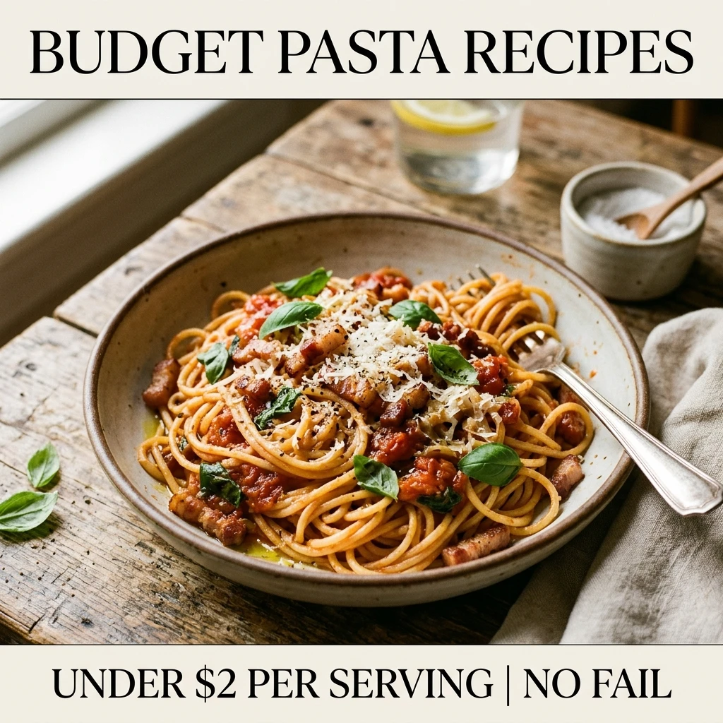 Budget Pasta Recipes Under $2 Per Serving No Fail
