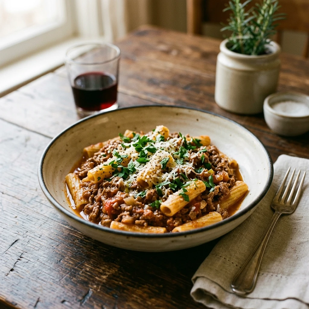 Budget Pasta With Ground Beef Under $2