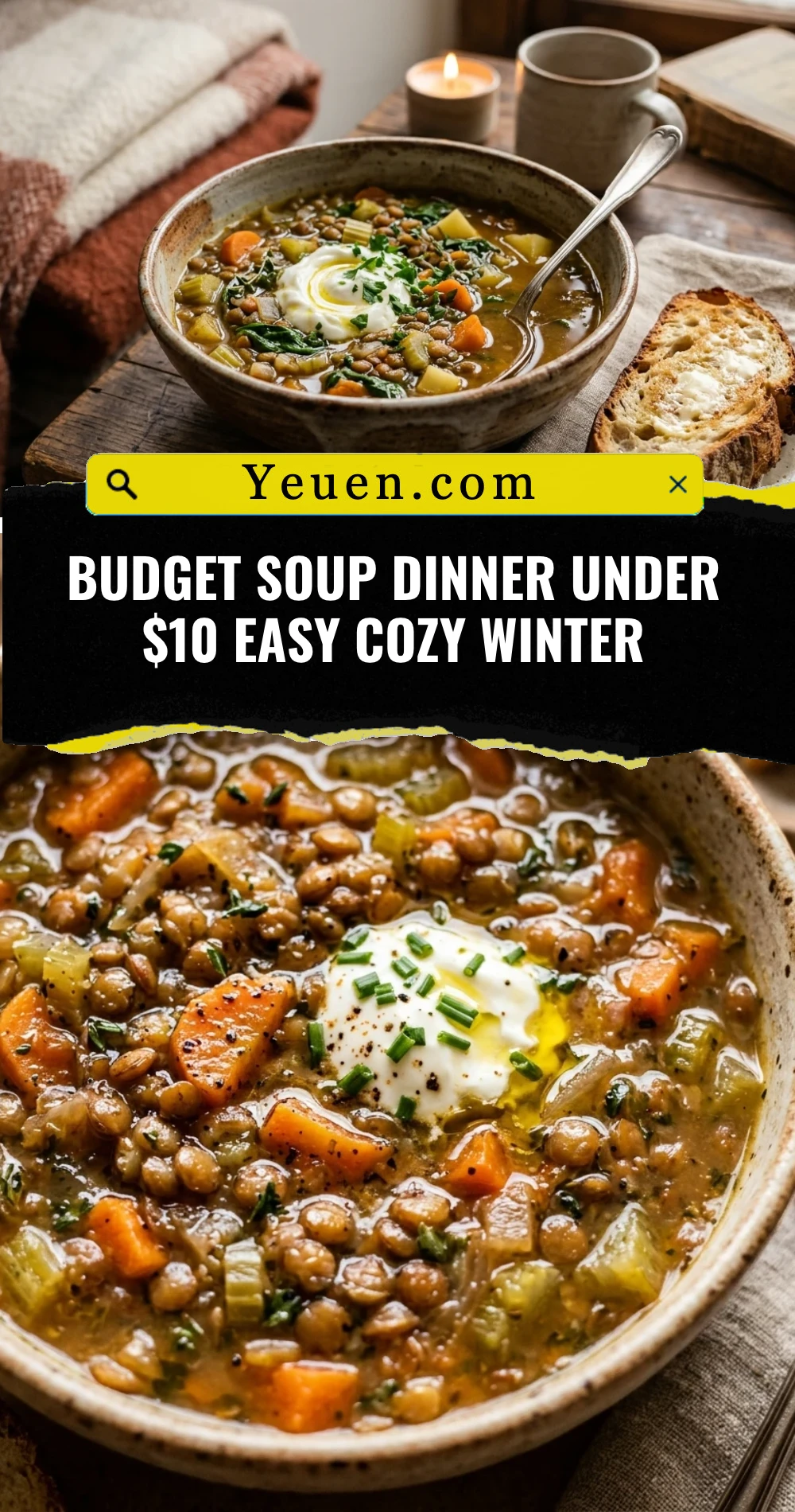 Budget Soup Dinner Under $10 Easy Cozy Winter