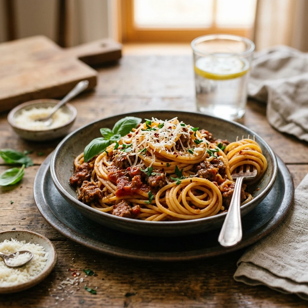Budget Spaghetti Under $2 Per Serving