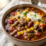 Budget Taco Soup With Ground Beef Under $10 Meal Prep