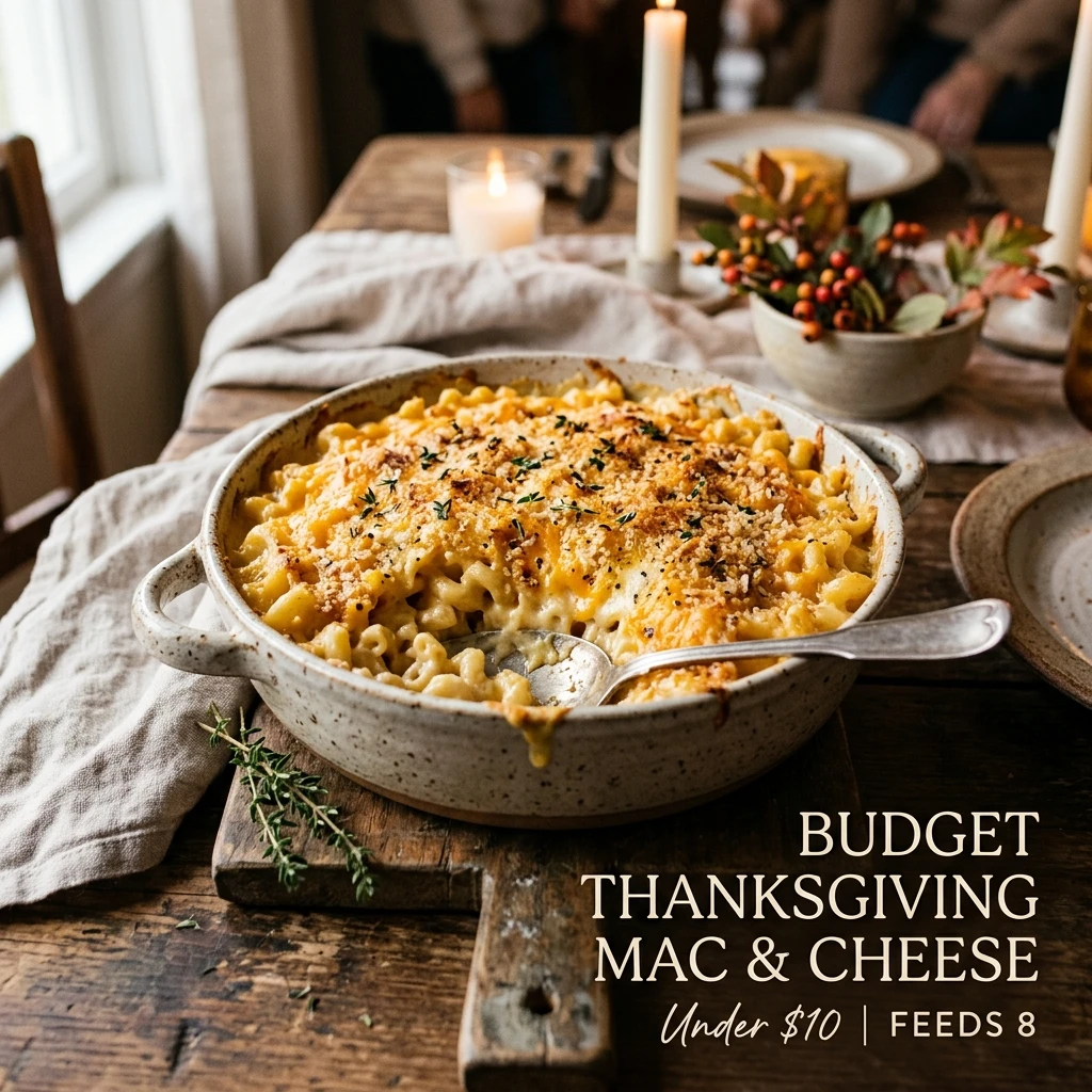 Budget Thanksgiving Mac And Cheese Under $10 Family Feeds 8