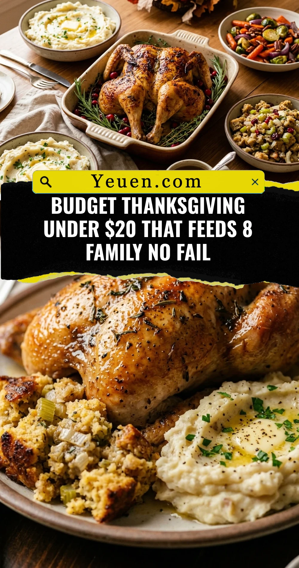 Budget Thanksgiving Under $20 That Feeds 8 Family No Fail